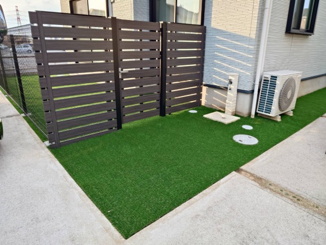 ウッドデッキから人工芝へリーフォーム工事をしました♪ 画像