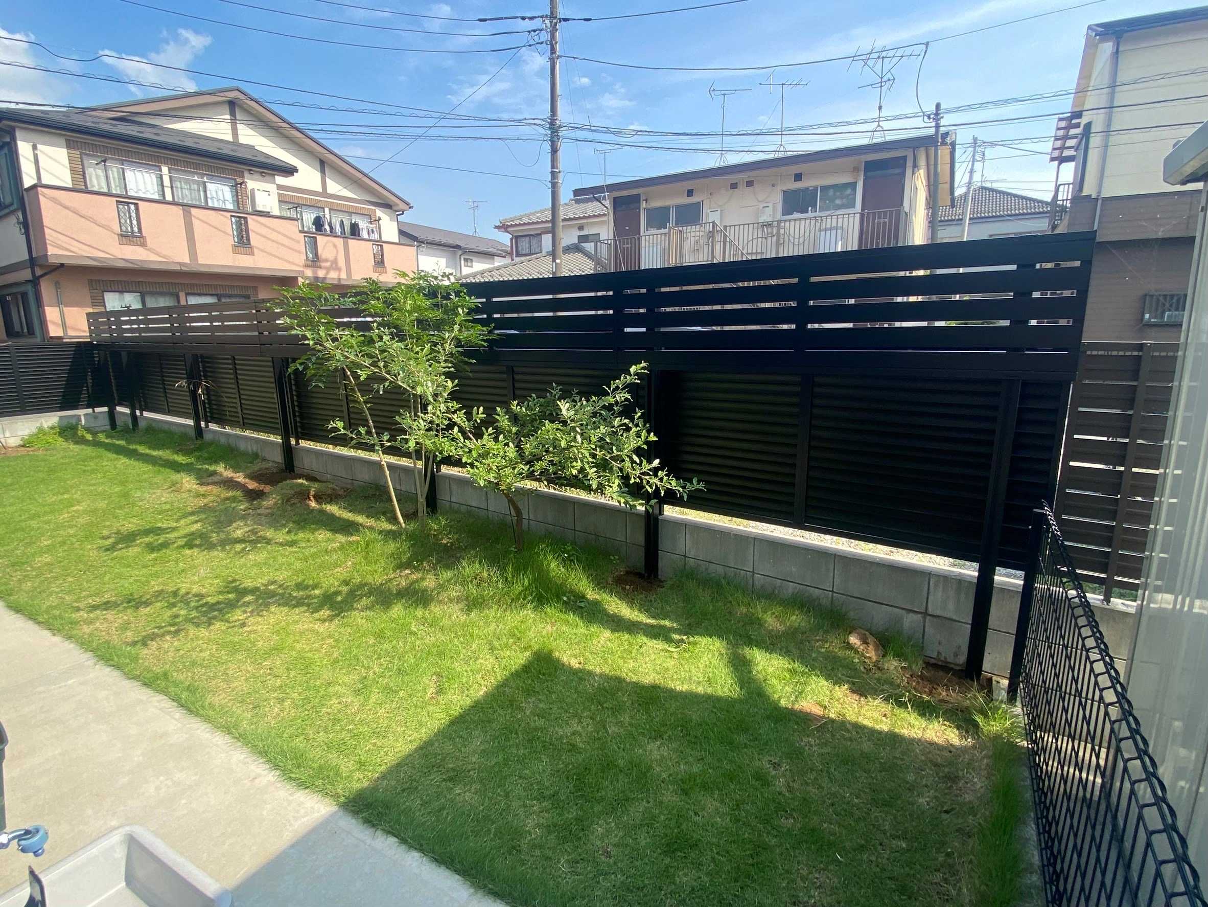 外構リフォームでお悩み解決！目隠しフェンスを施工✨ 画像