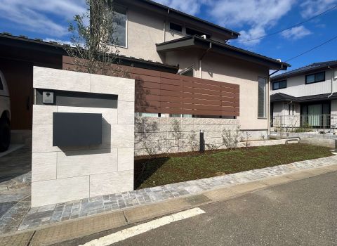 船橋で叶えた新築に、フェンス・テラス・緑をしつらえてもらいました